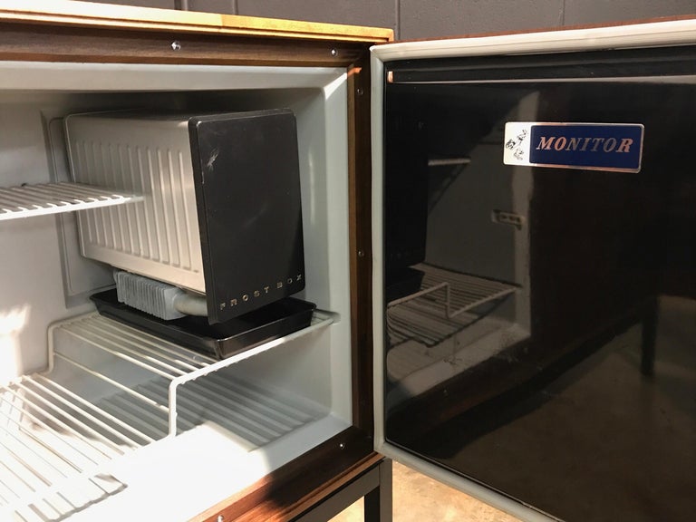 Mid-Century Modern Cabinet with Built-In Refrigerator For ...