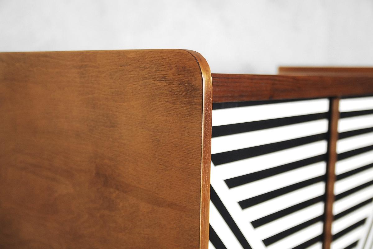 Mid-Century Modern Cabinet with Labyrinth Pattern, 1960s 4