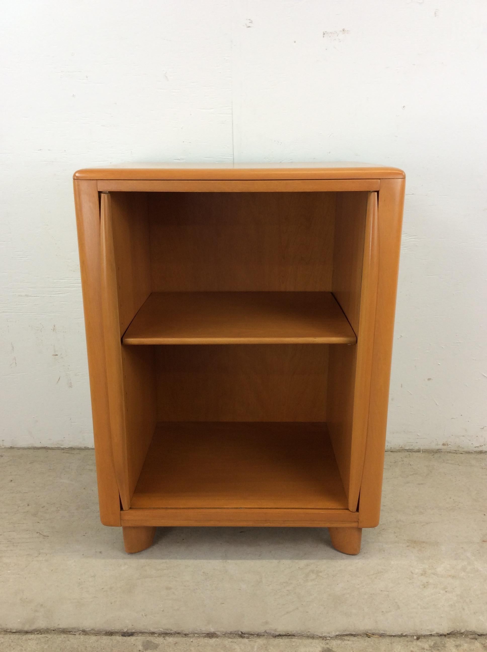 Mid Century Modern Cabinet with Tambour Door by Heywood Wakefield For Sale 6