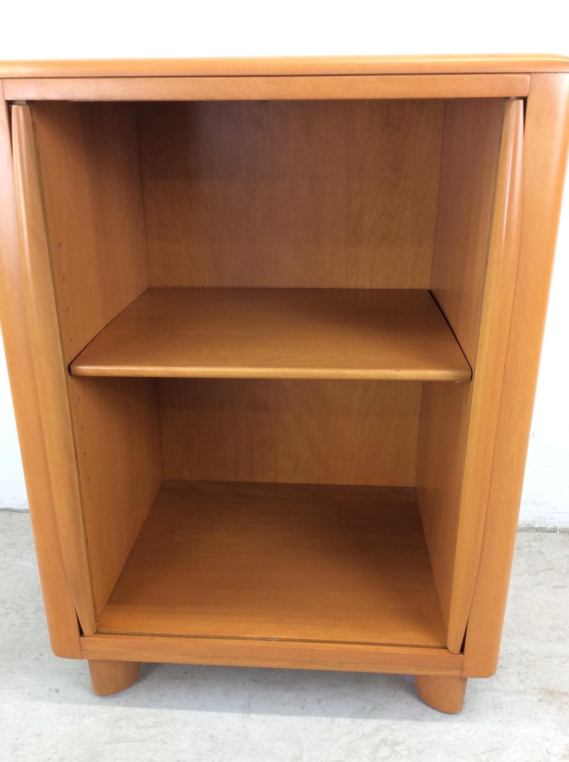 Mid Century Modern Cabinet with Tambour Door by Heywood Wakefield For Sale 7