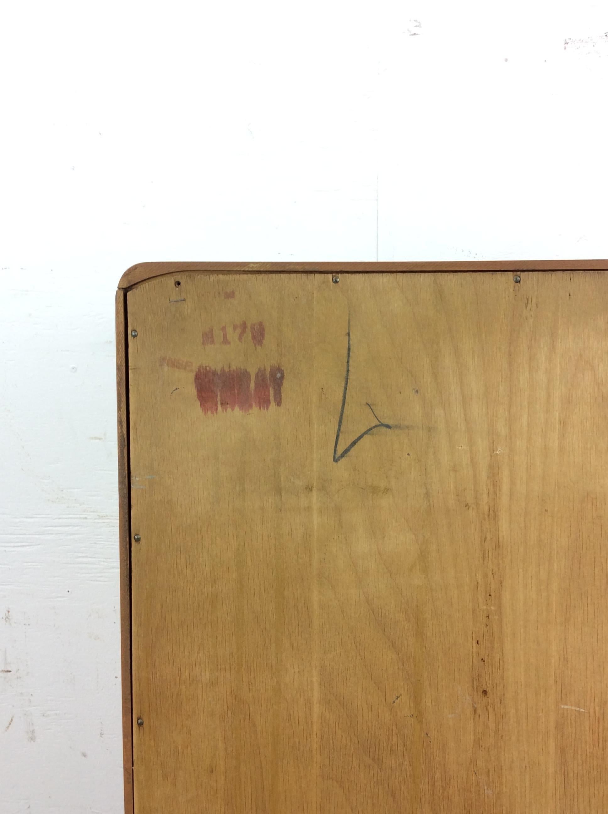 Mid Century Modern Cabinet with Tambour Door by Heywood Wakefield For Sale 10