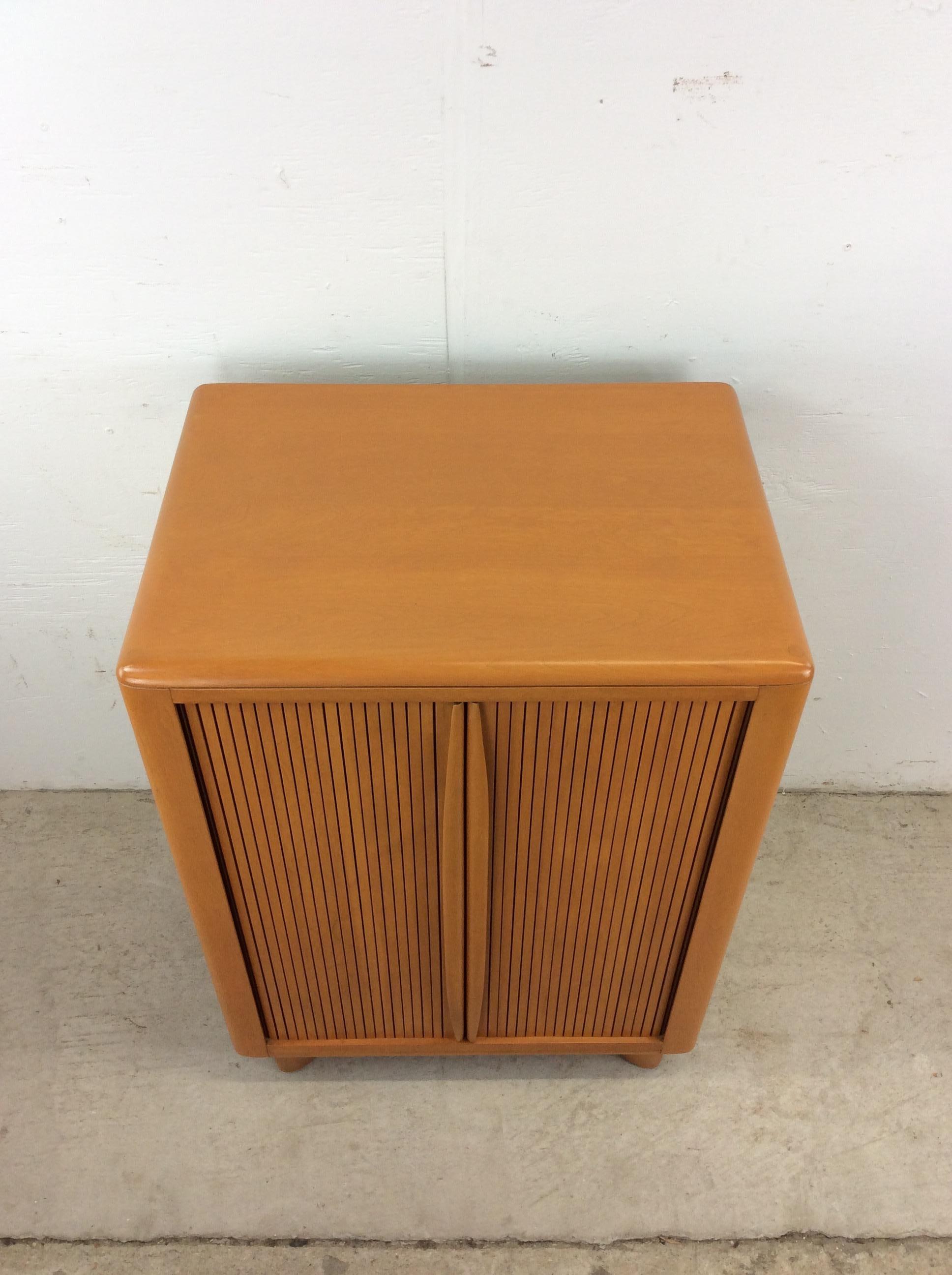 Mid-Century Modern Mid Century Modern Cabinet with Tambour Door by Heywood Wakefield For Sale