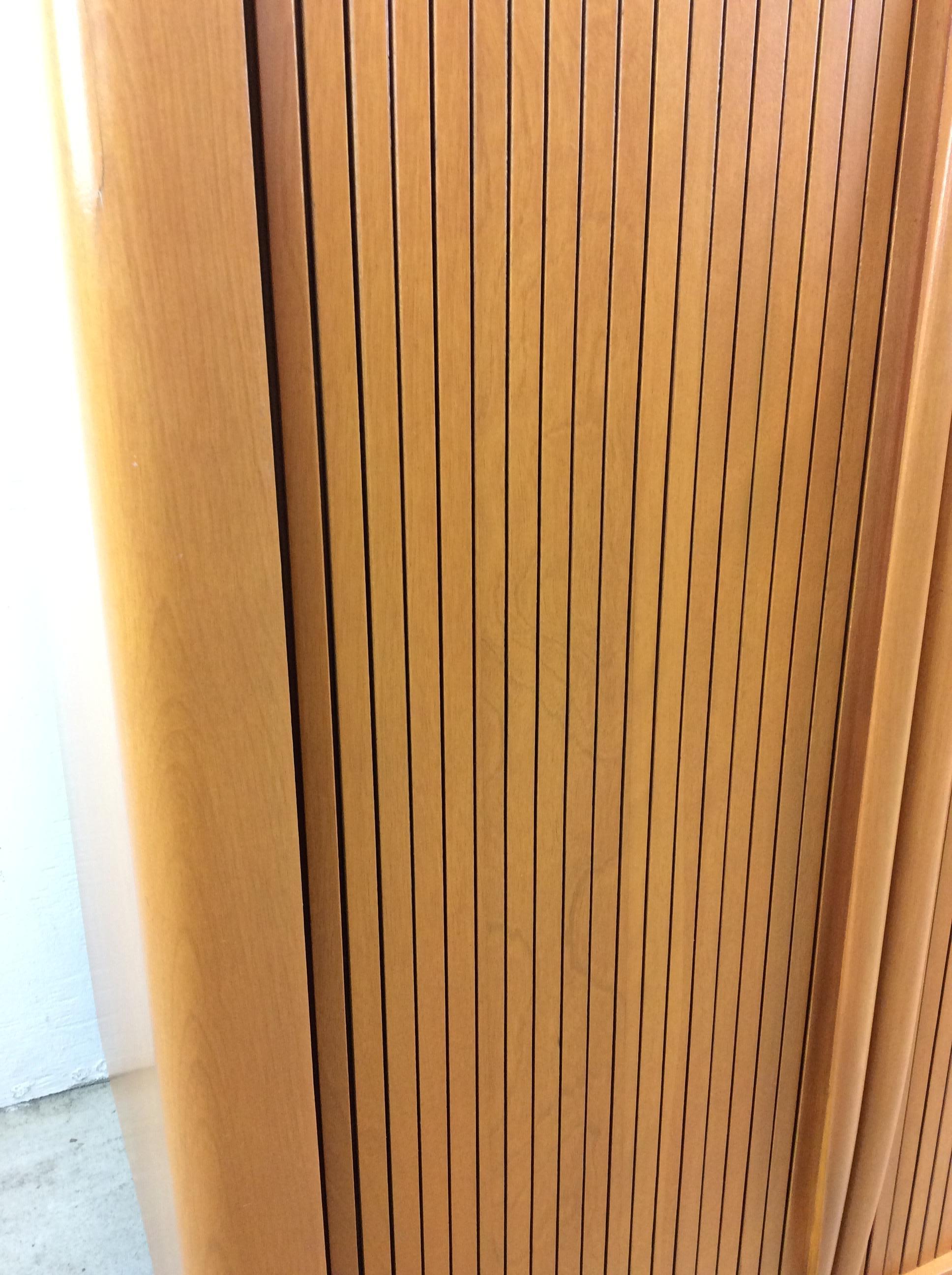 Mid Century Modern Cabinet with Tambour Door by Heywood Wakefield For Sale 1