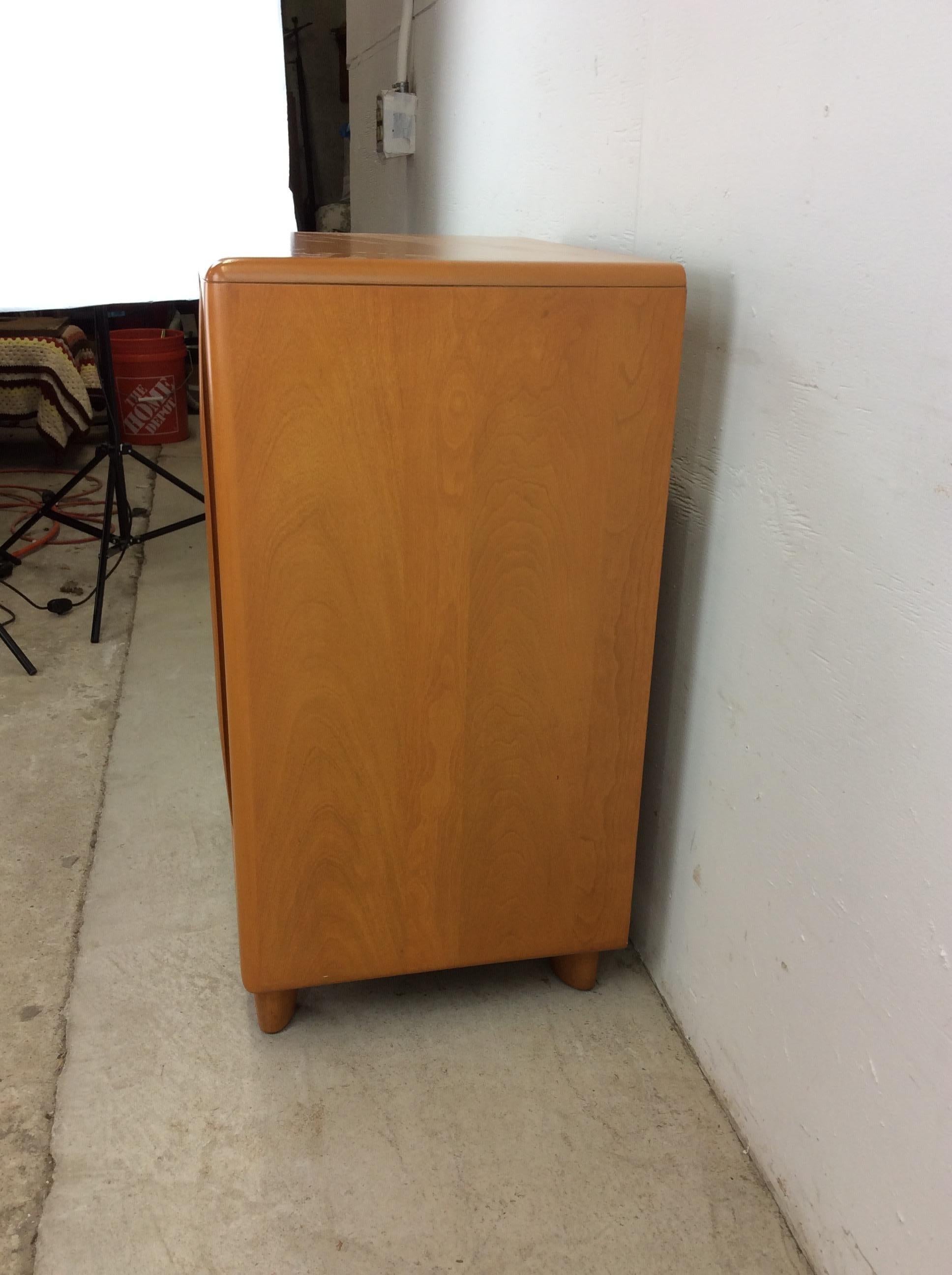 Mid Century Modern Cabinet with Tambour Door by Heywood Wakefield For Sale 2