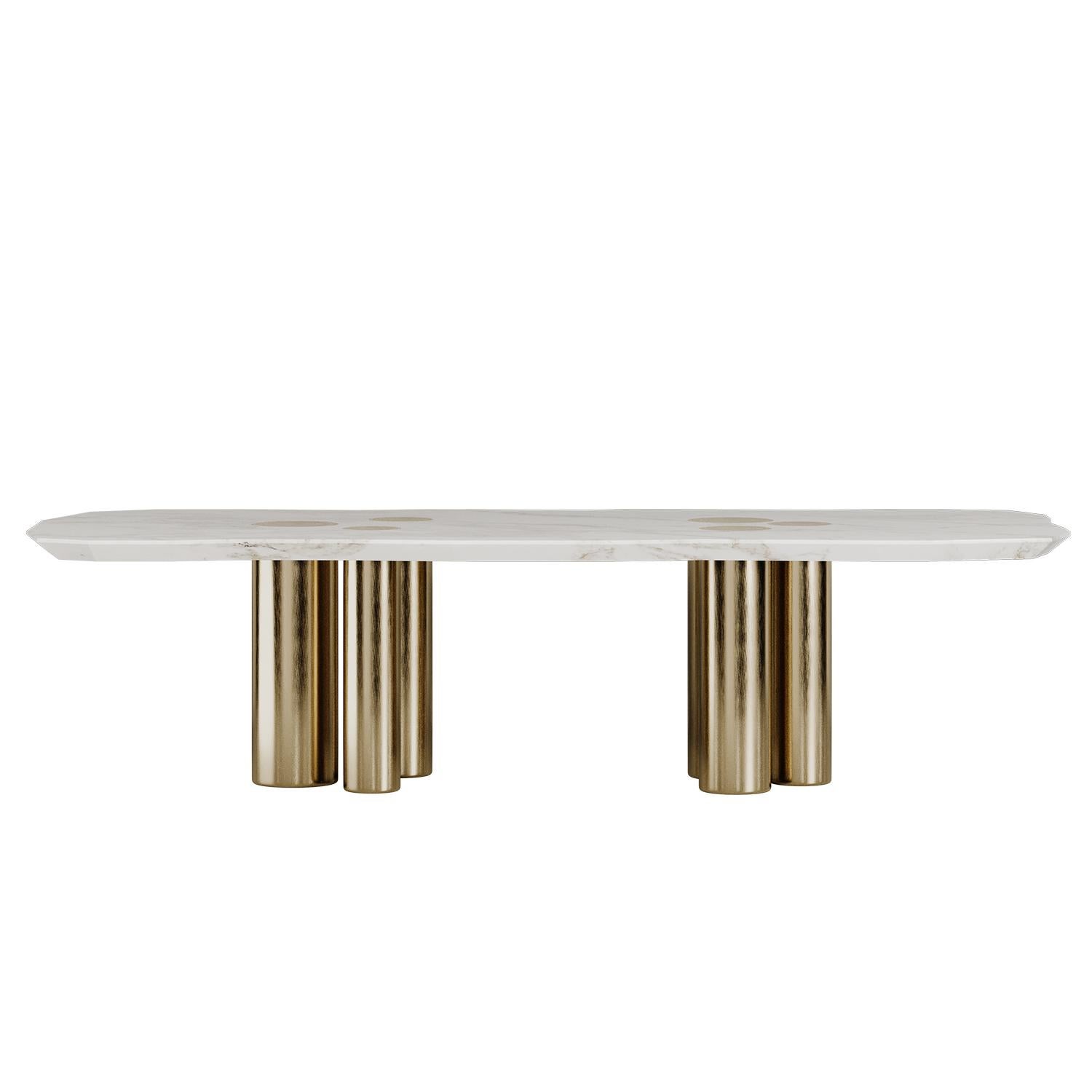 In the Cadenza Dining Table, poetic form meets architectural discipline - a bold statement piece where nature’s lyricism and sculptural clarity converge.

The Cadenza’s table top pays homage to craftsmanship, and the composition of material and