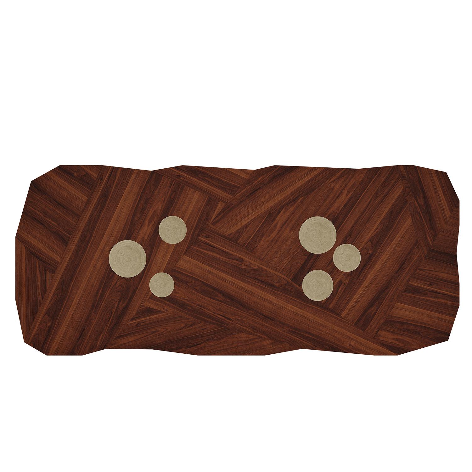 Portoghese Tavolo da pranzo Cadenza in Wood con intarsio di Atelier A. in vendita