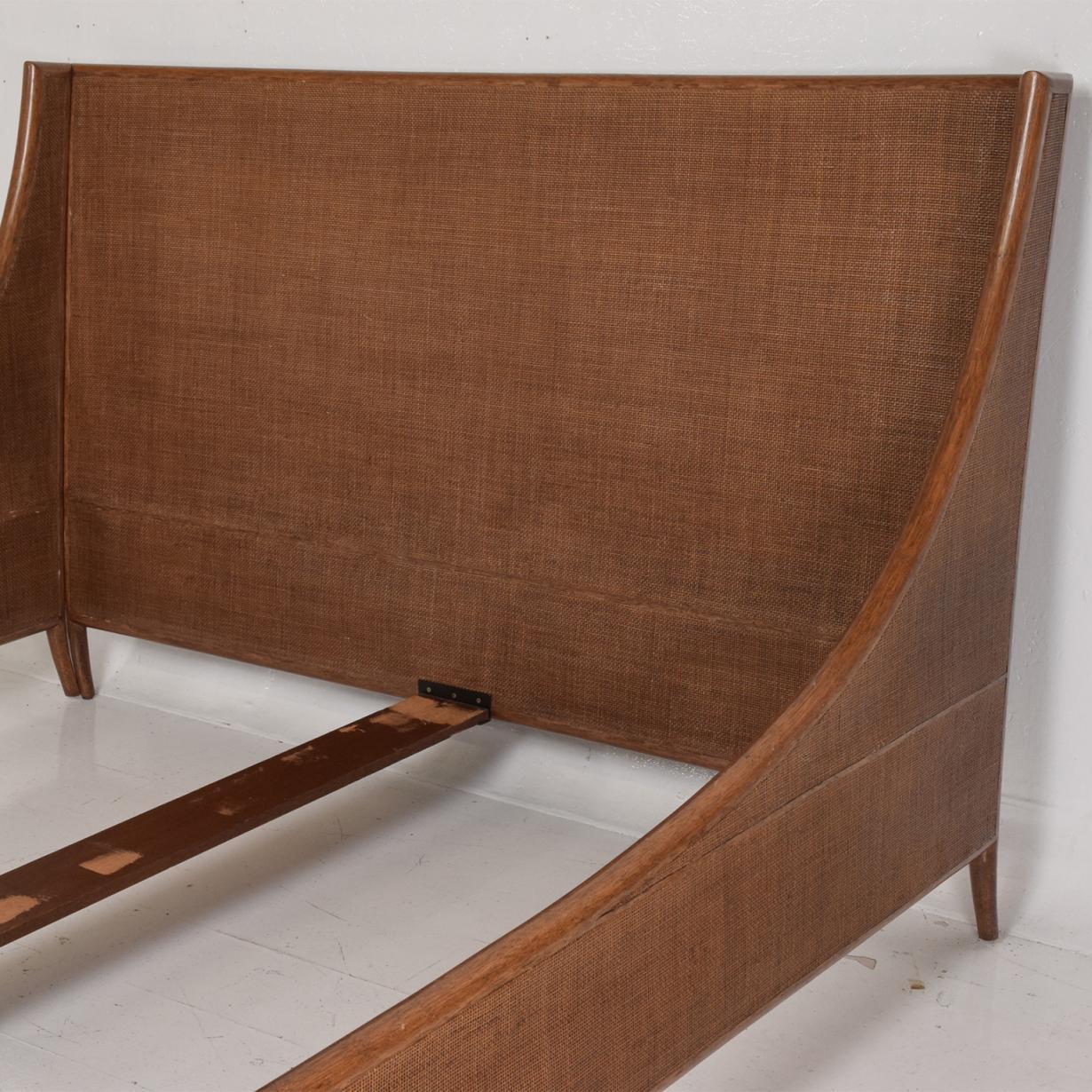 mid century modern california king bed frame