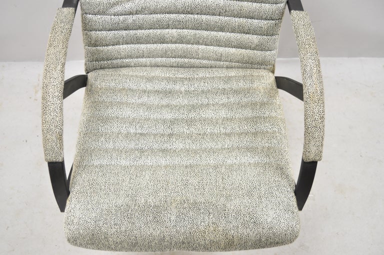 Mid Century Modern CalStyle Furniture Art Deco Metal Frame Lounge Arm