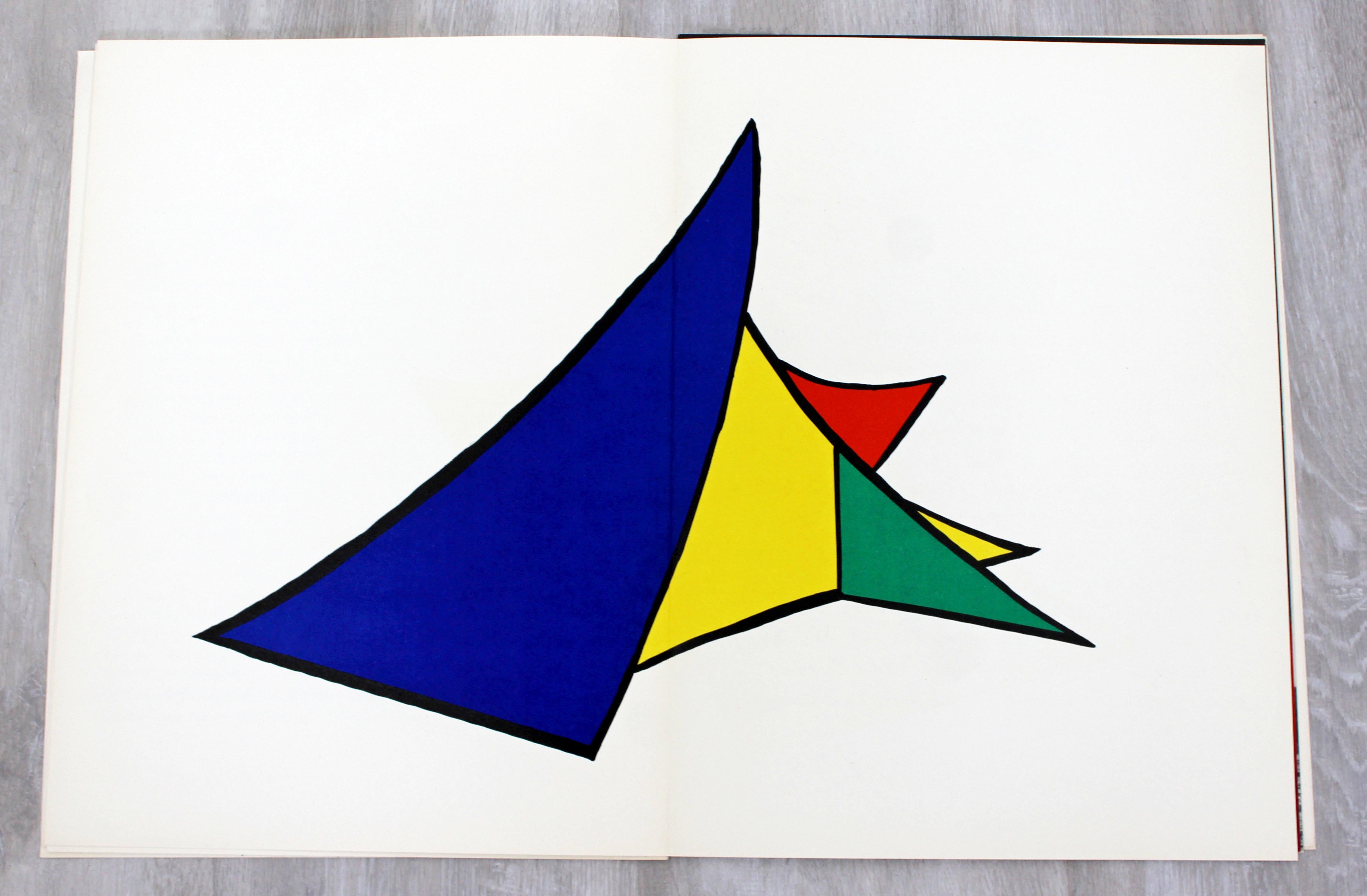 Mid-Century Modern Calder Stabiles Paper Art Book Suite of 8 Lithographs, 1970s 2