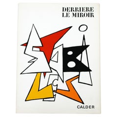 Vintage Mid-Century Modern Calder Stabiles Paper Art Book Suite of 8 Lithographs, 1970s