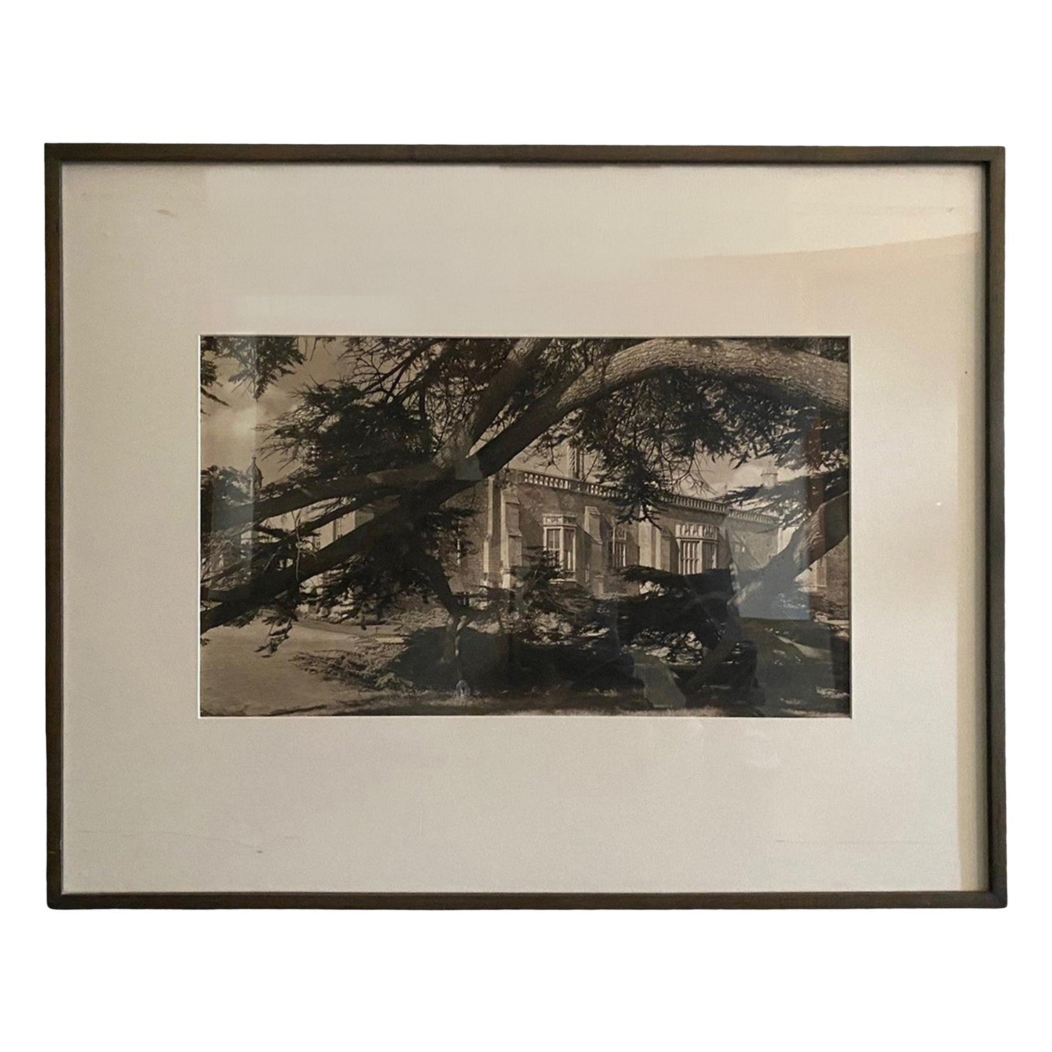 Mid-Century Modern California Architecture Silver Gelatin Sepia Photograph