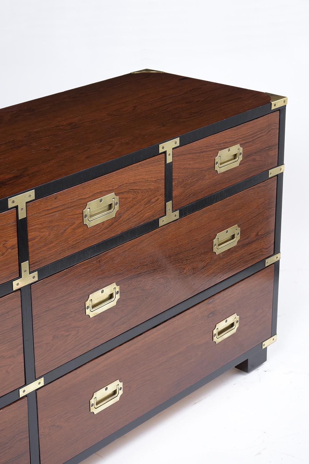 Brass Mid-Century Modern Campaign Chest