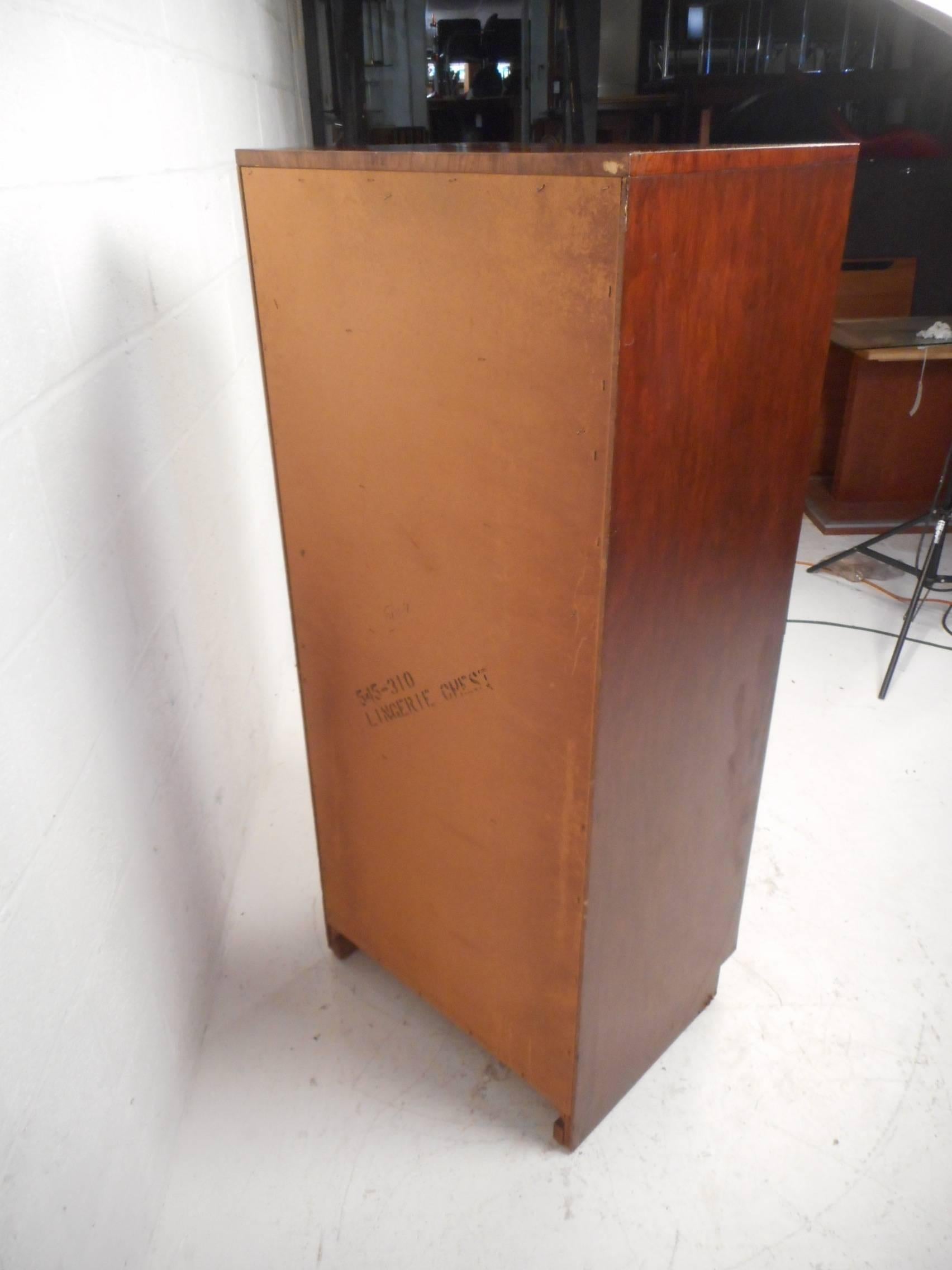 Mid-Century Modern Campaign Lingerie Chest by Dixie 3