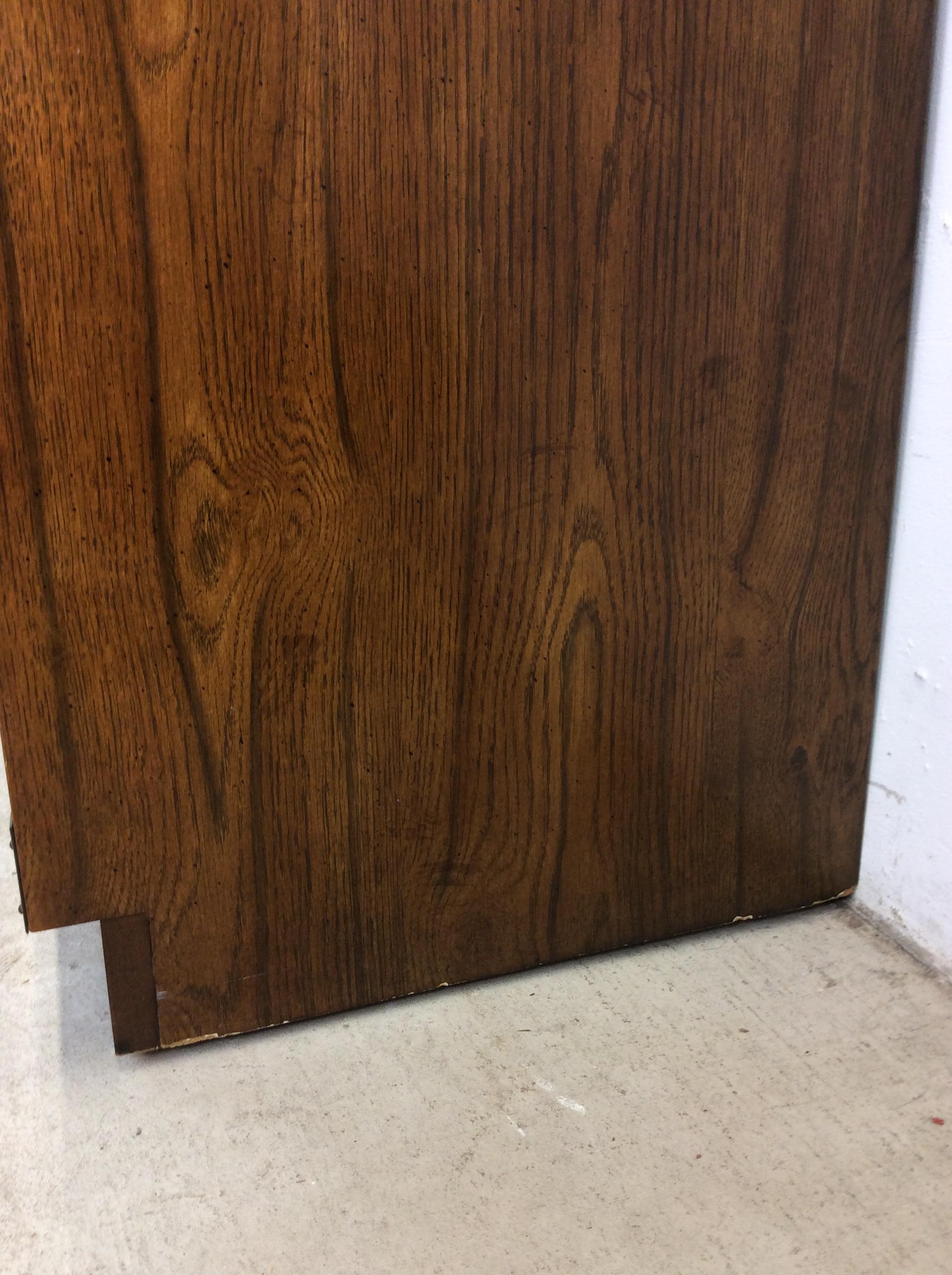 Mid Century Modern Campaign Style Lowboy Dresser with 7 Drawers For Sale 8