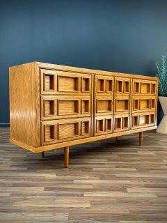 Mid-Century Modern “Campatica” Brutalist Dresser by Drexel