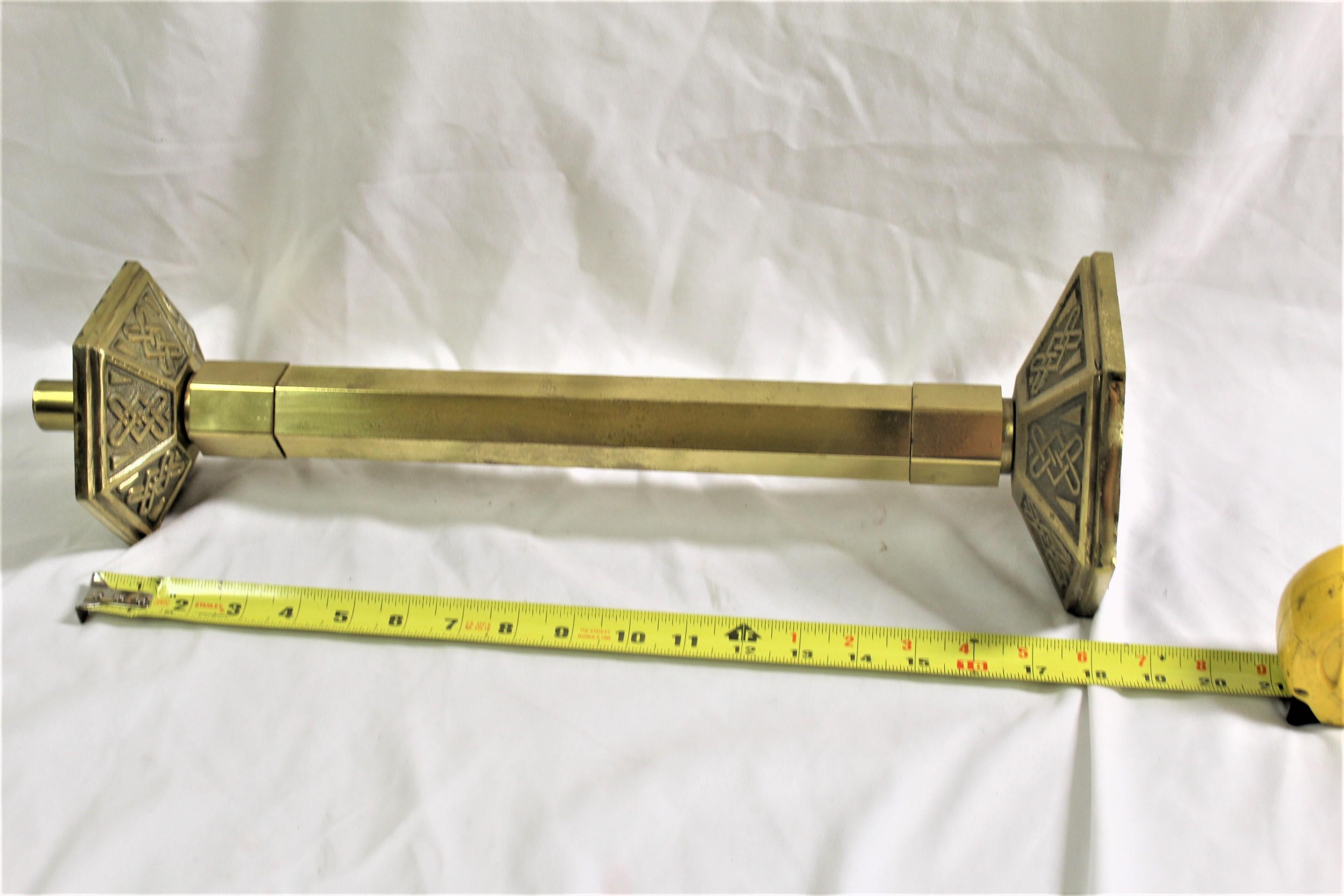 Mid Century /Modern Candle Stick, Solid Brass Single 2