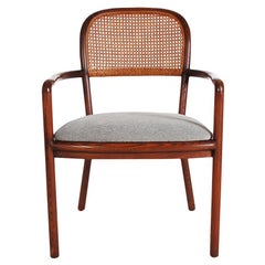 Fauteuils cannés en chêne de style moderne du milieu du siècle dernier, par Ward Bennett pour Brickel Associates
