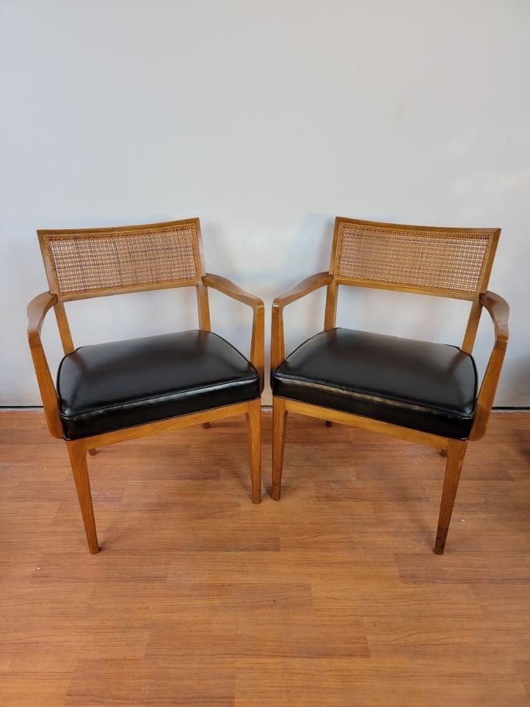 Mid-Century Modern Cane Back Dining Chairs for Drexel, Set of 6 3