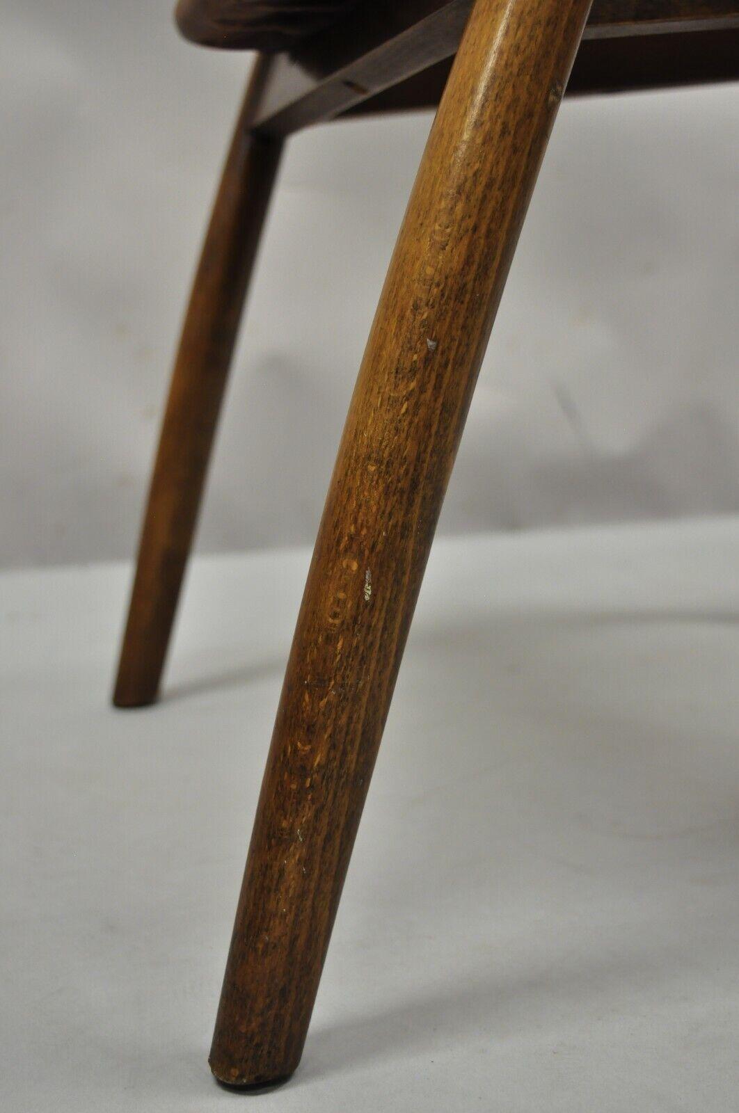 Paire de fauteuils en bois courbé de style King Cole de James Mont, datant du milieu du siècle dernier en vente 1