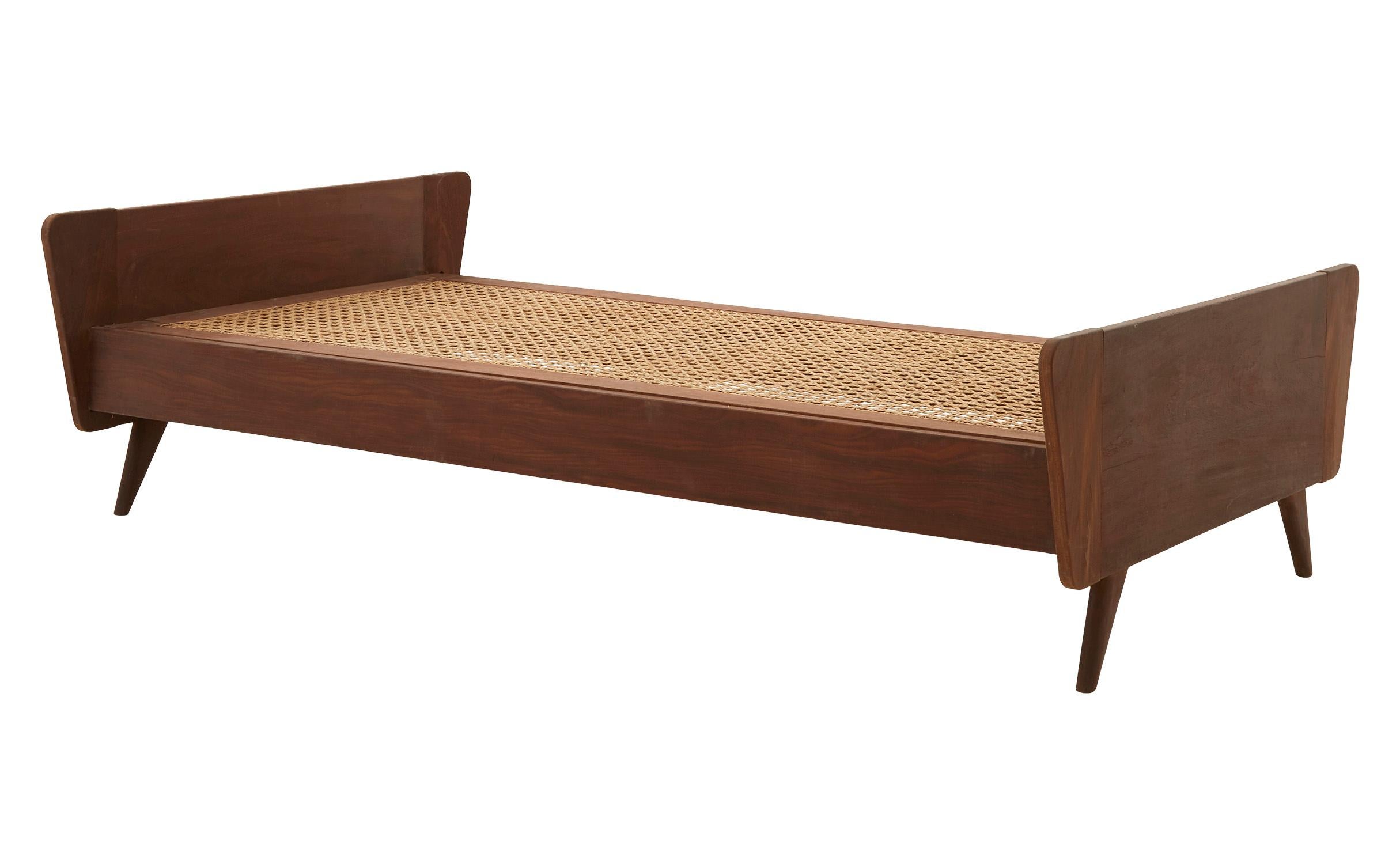 • Handwoven cane seat
• Wood frame
• Mid-20th Century
• Spain

Dimensions:
• Overall: 76.5