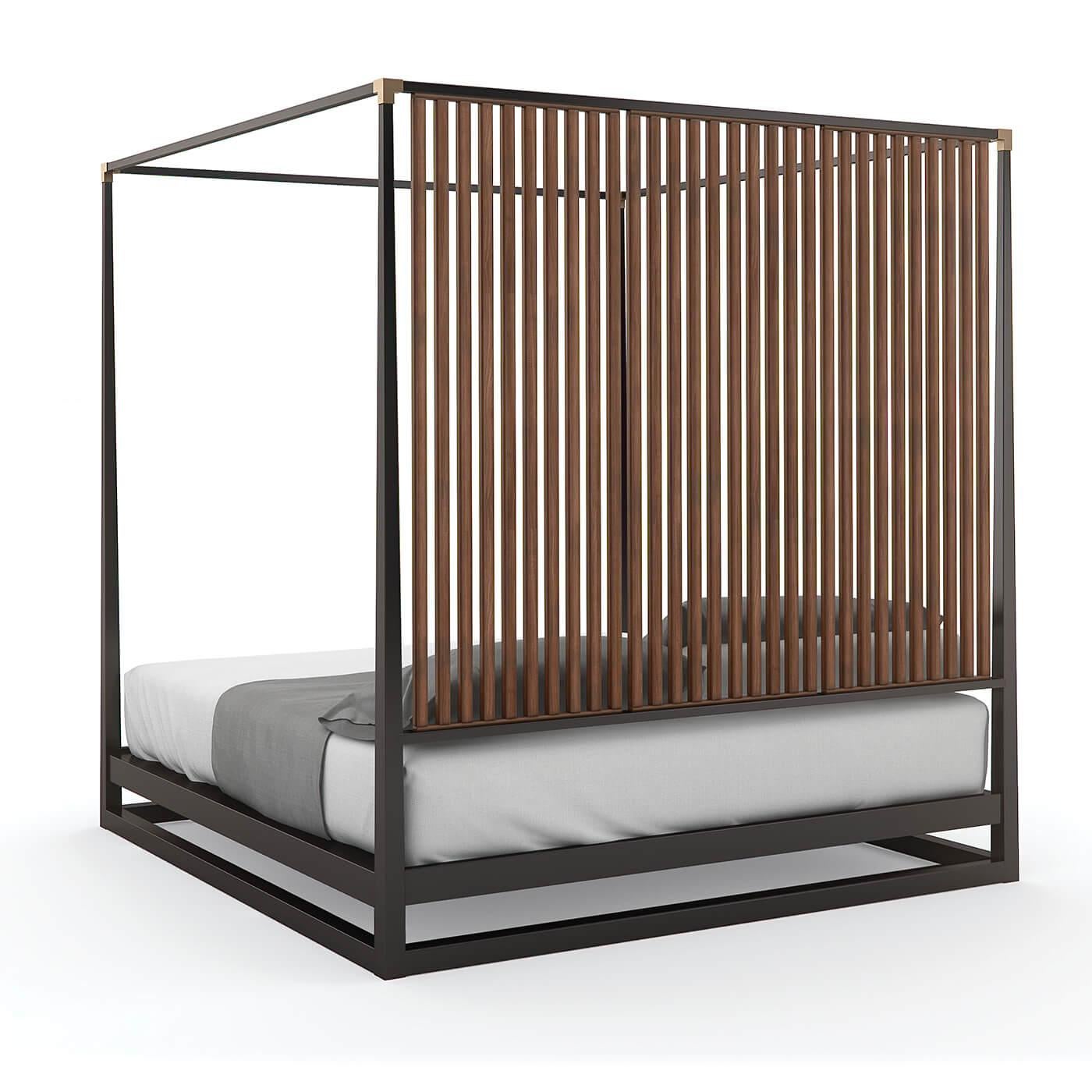 Mid-Century Modern Mid Century Modern Canopy Bed - California King