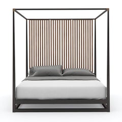 Mid-Century Modern Canopy Bed - US King