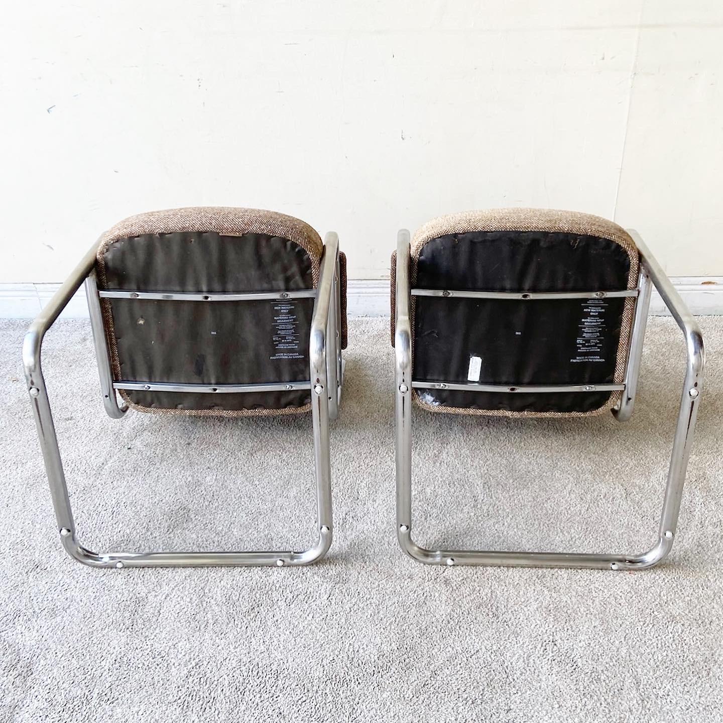 Mid-Century Modern Cantilever Arm Chairs, a Pair 2