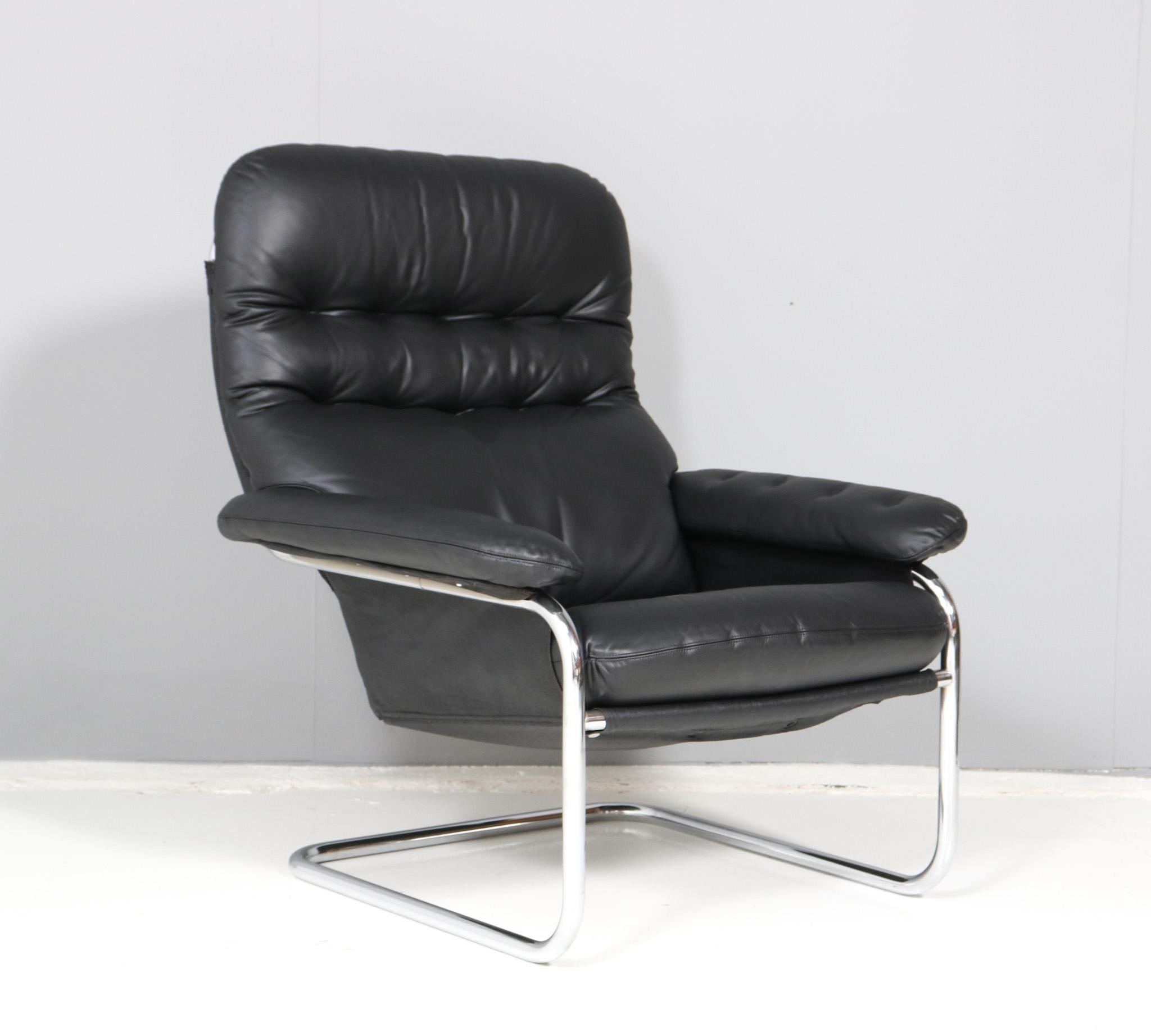 Mid-Century Modern Cantilever Lounge Chair by Sam Larsson for Dux, 1972 In Good Condition For Sale In Amsterdam, NL