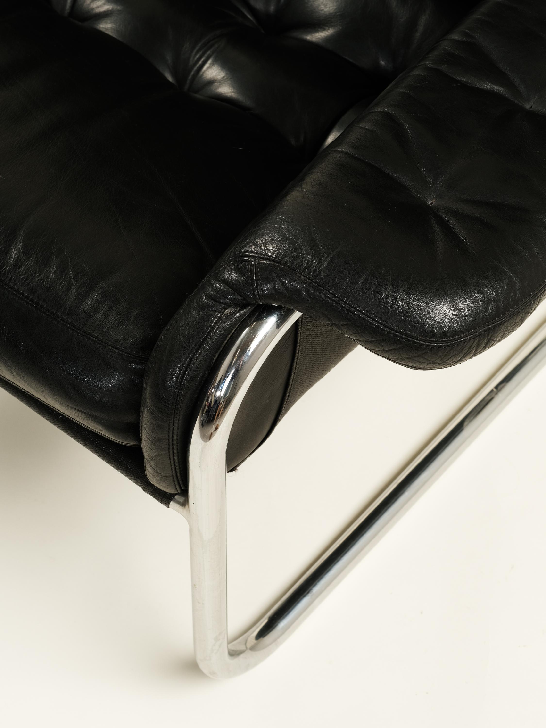 Late 20th Century Mid-Century Modern Cantilever Lounge Chair 'Sesam' by Sam Larsson for Dux, 1970s