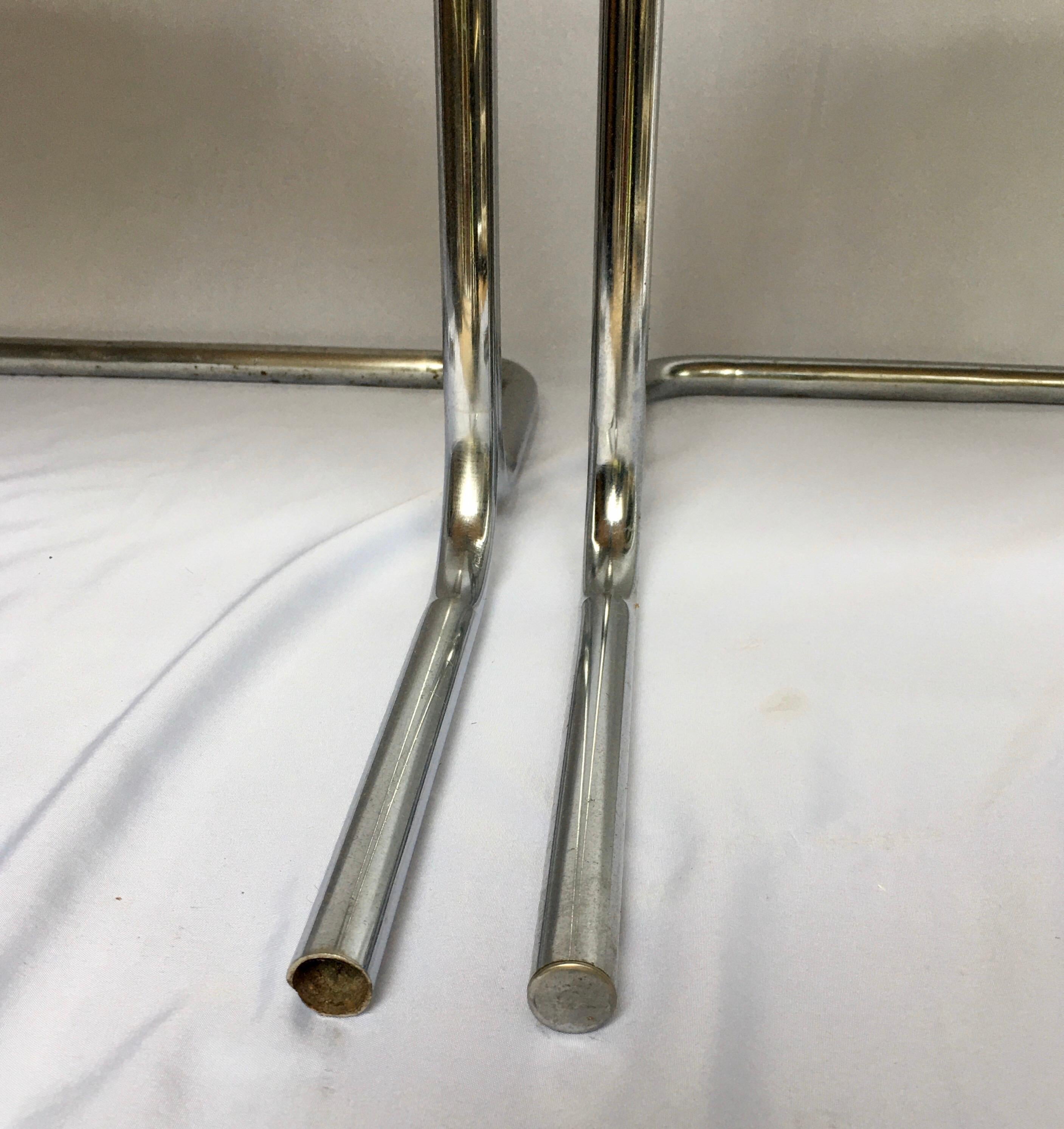 Mid-Century Modern Cantilevered Chrome Dining Chairs by Daystrom, Set of Four 2