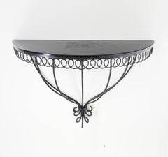 Mid-century modern "Cap d'Ail" wall console by Mathieu Matégot, France 1950