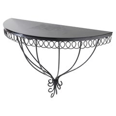 Mid-century modern "Cap d'Ail" wall console by Mathieu Matégot, France 1950
