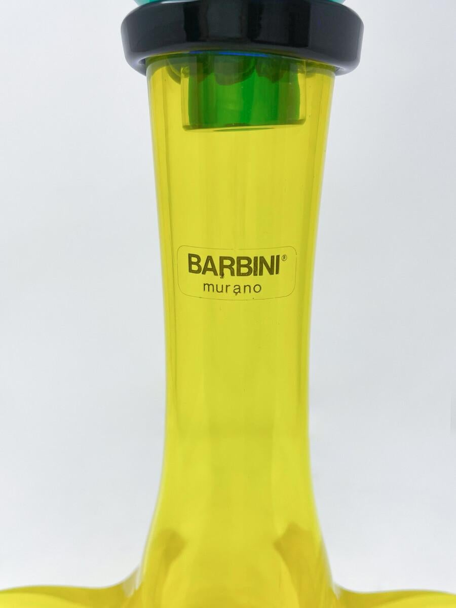 Mid-Century Modern Carafe by Alfredo Barbini, Murano Glass, Italy, 1970s For Sale 2