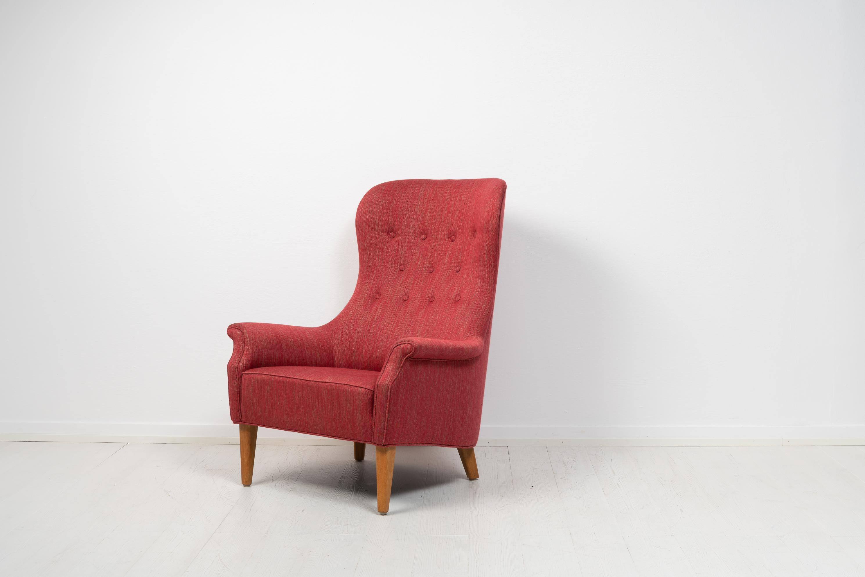 Scandinavian Modern Mid-Century Modern Carl Malmsten Armchair For Sale
