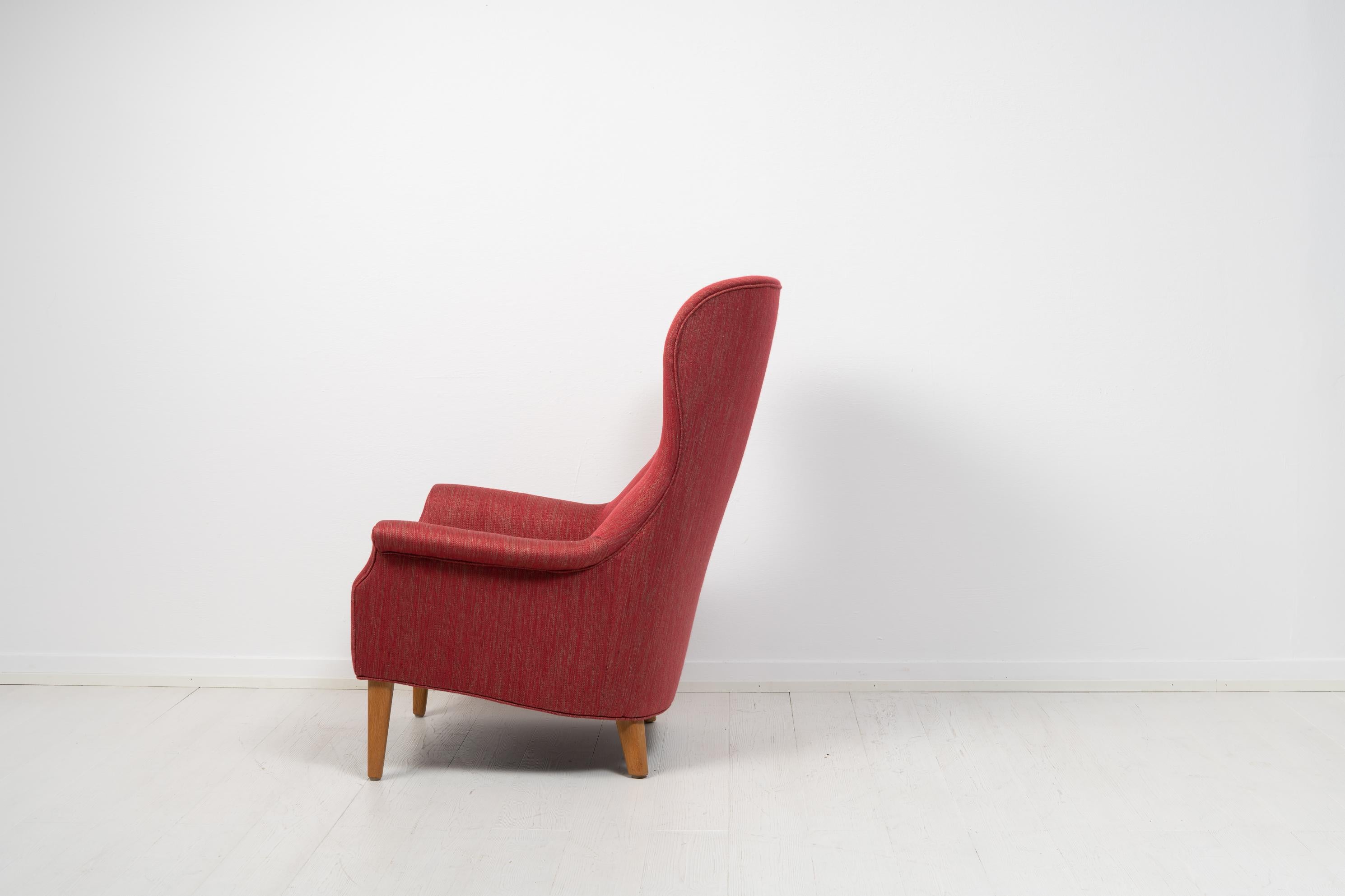 Swedish Mid-Century Modern Carl Malmsten Armchair For Sale