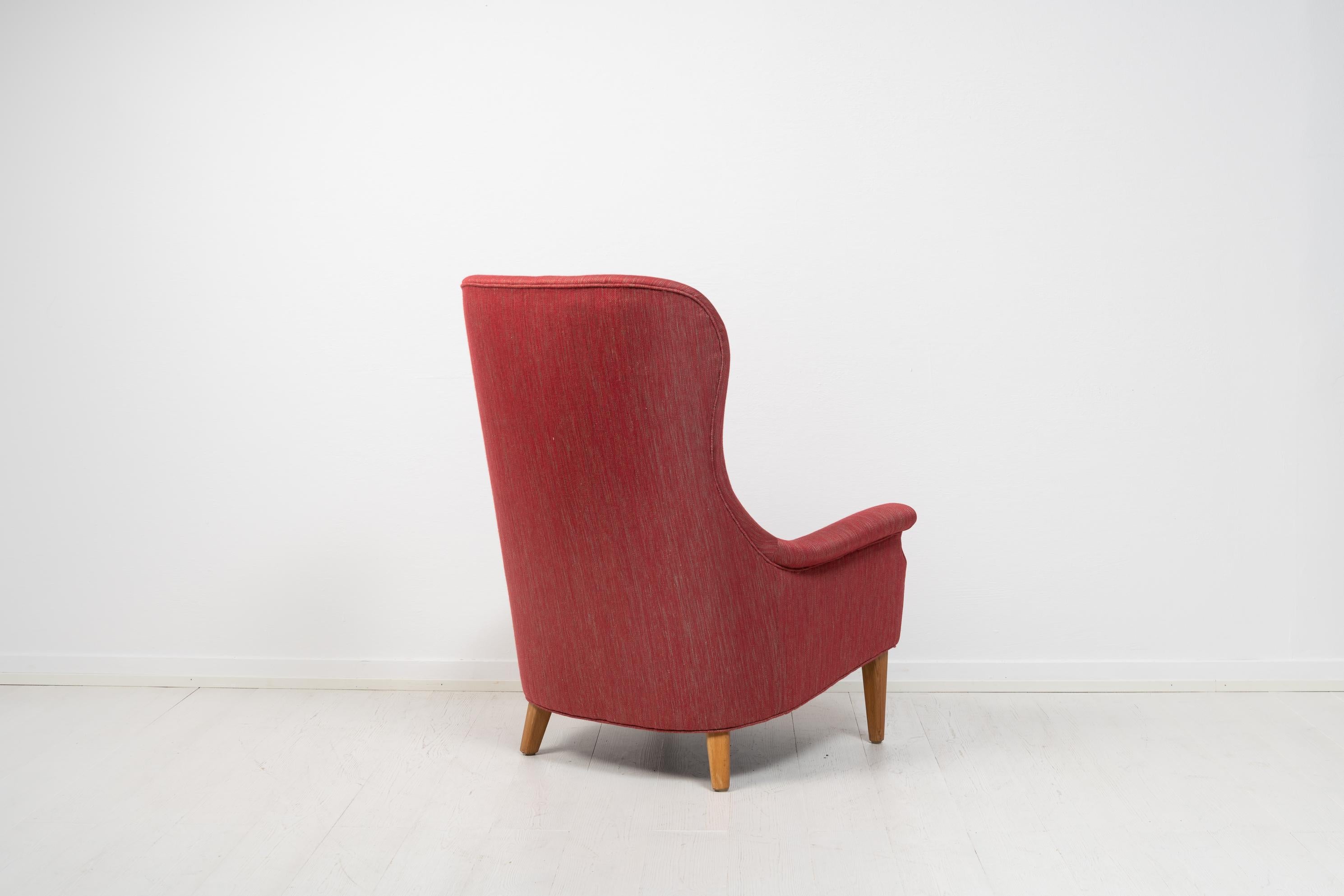 Mid-Century Modern Carl Malmsten Armchair In Good Condition For Sale In Kramfors, SE