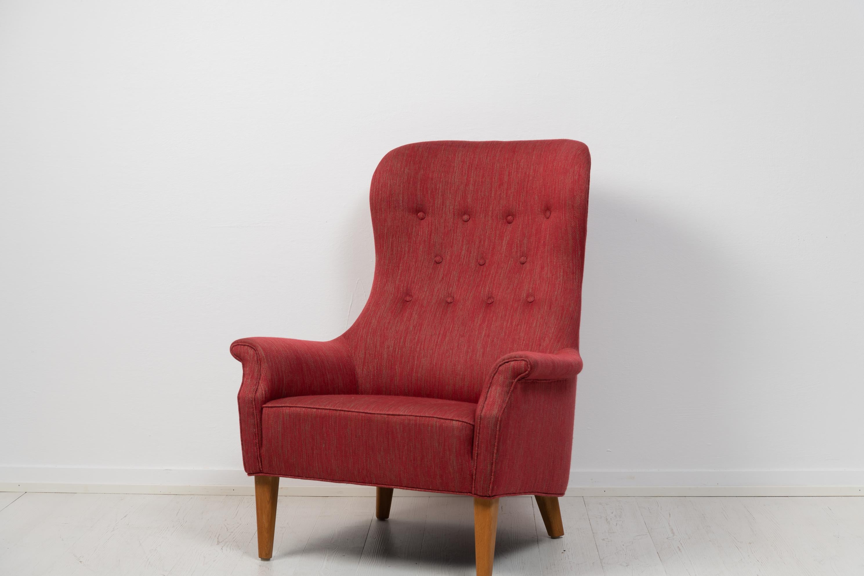 Mid-Century Modern Carl Malmsten Armchair For Sale 1
