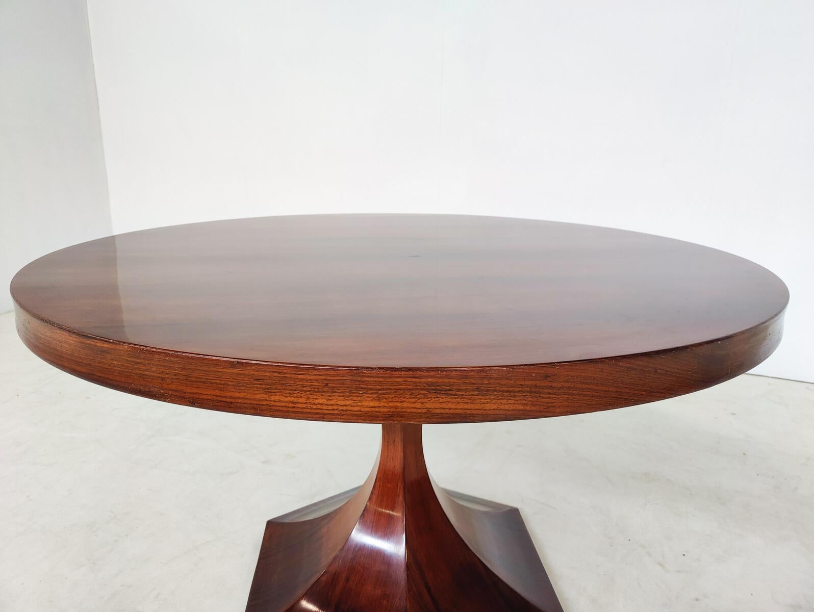 Mid-20th Century Mid-Century Modern Wooden Dining Table by Giulio Moscatelli, 1960s