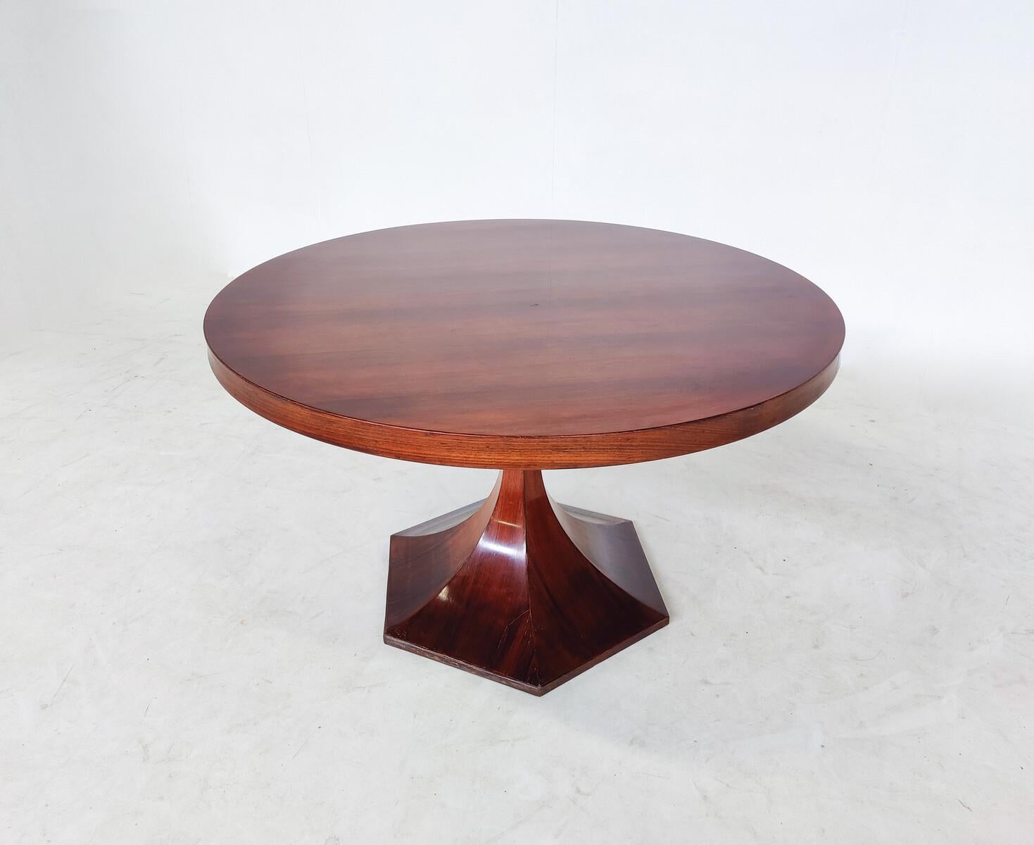Mid-Century Modern Wooden Dining Table by Giulio Moscatelli, 1960s For Sale 1