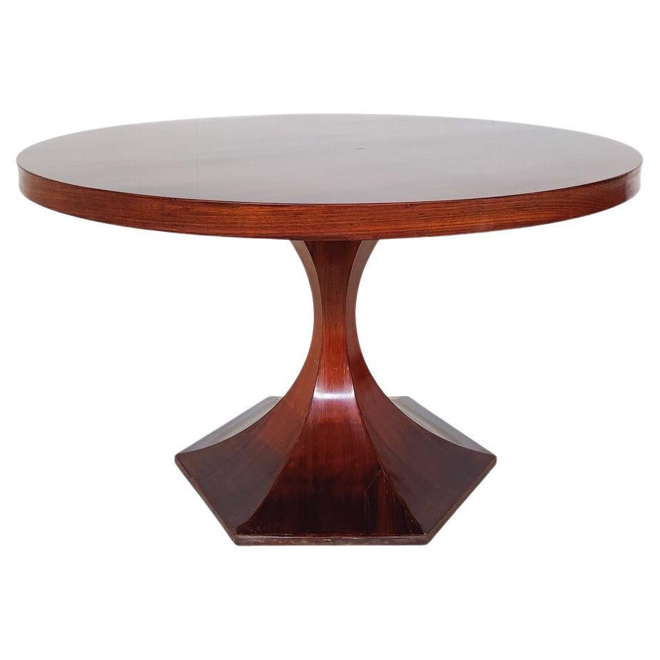 Mid-Century Modern Wooden Dining Table by Giulio Moscatelli, 1960s For Sale