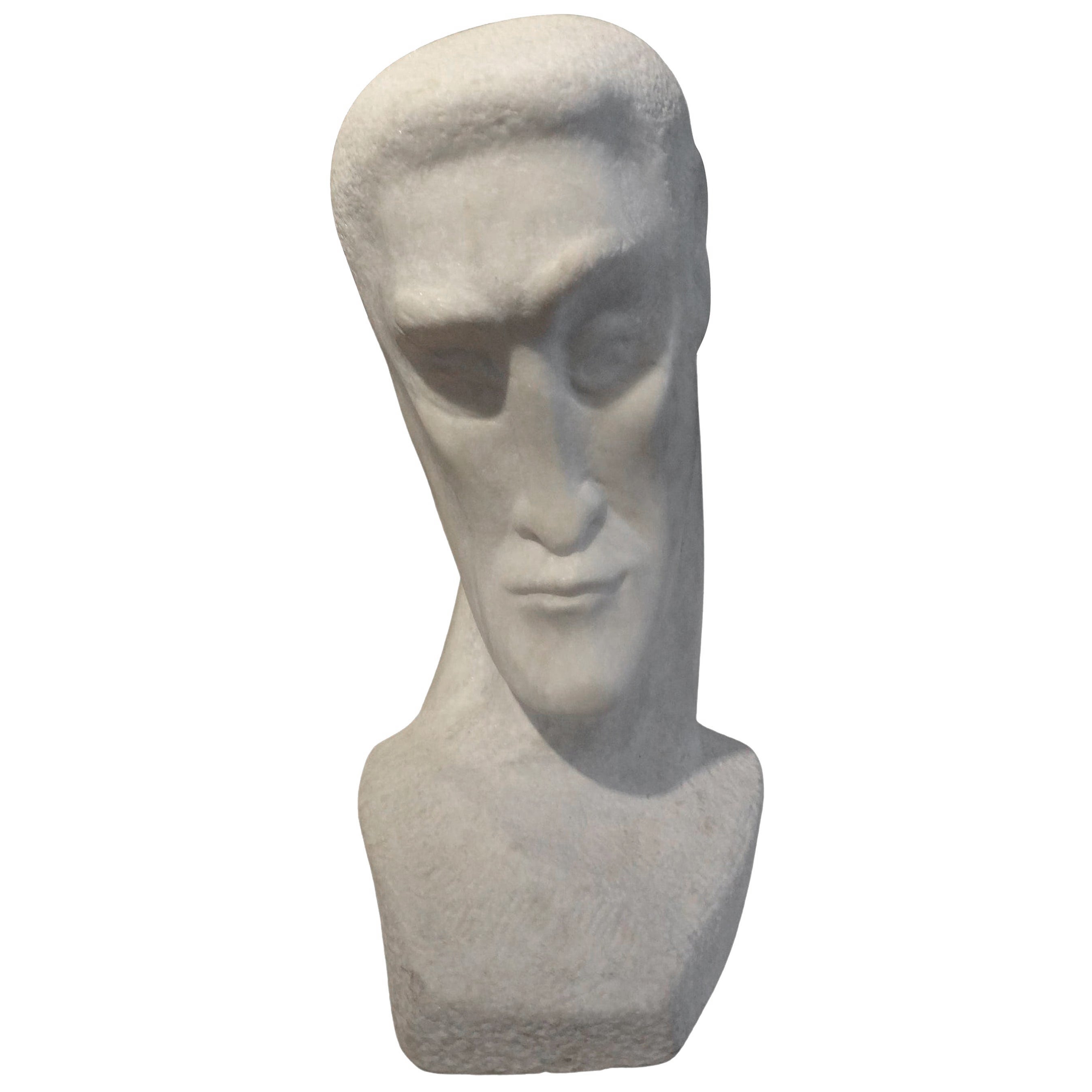 Busto in marmo di Carrara di epoca moderna in vendita