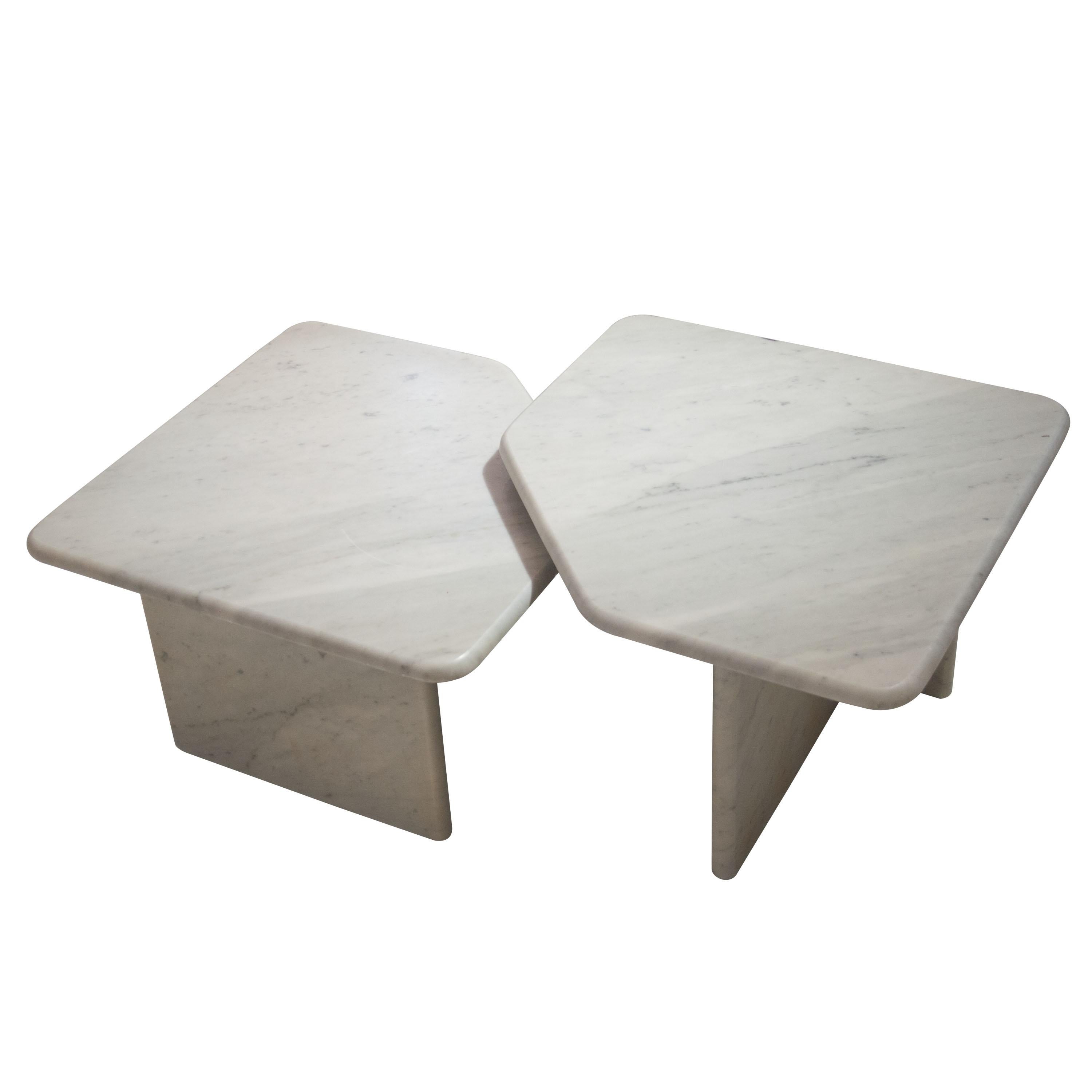 Italian Mid-Century Modern Carrara Marble Center Table, Italy, 1960