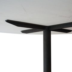 Mid-Century Modern Carrara Marble Round Dining Table, Italy, 1950