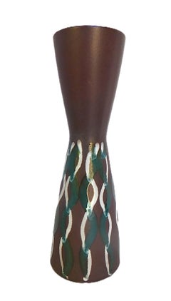 Mid Century Modern Carstens Keramik Slim Pottery Vase Germany 1960s