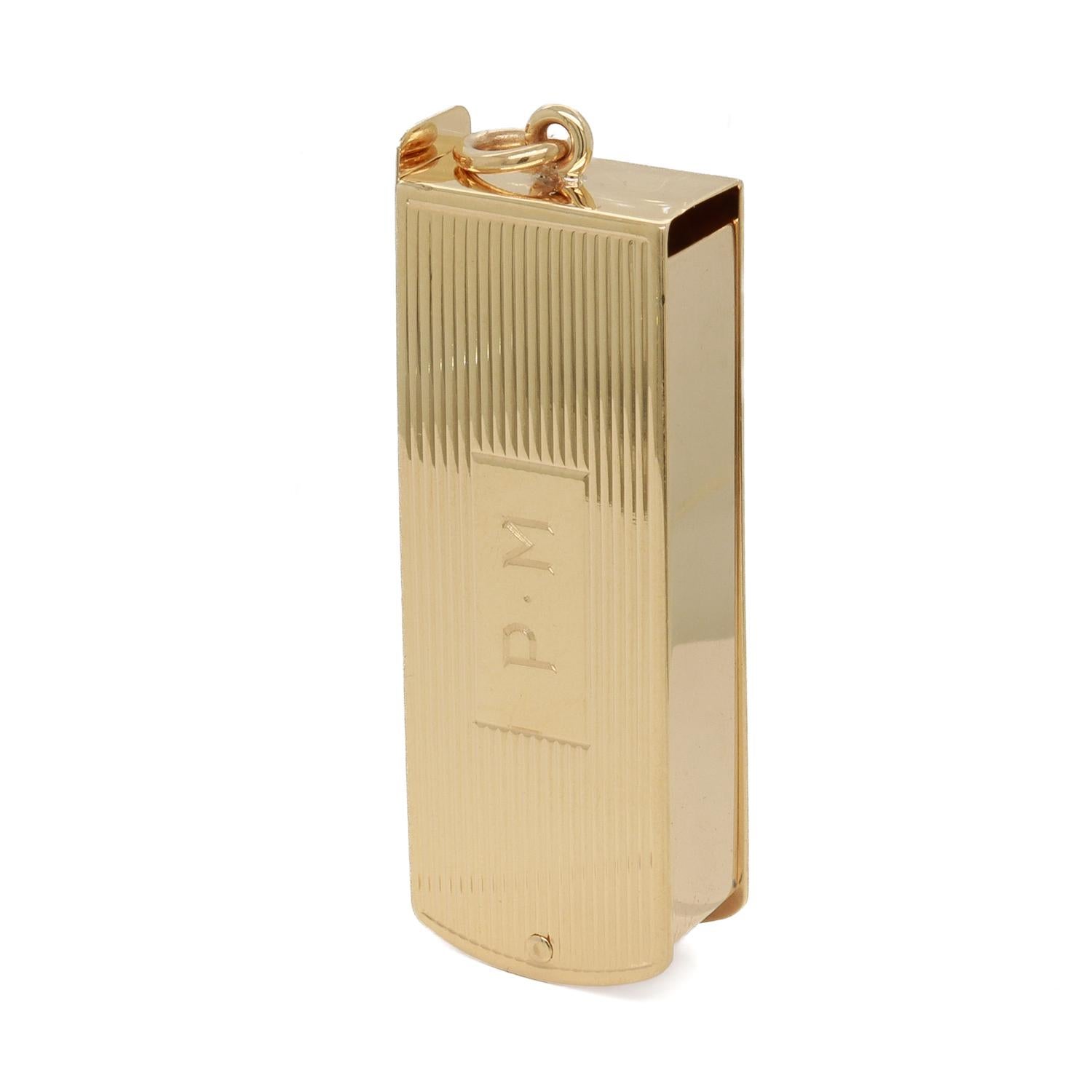 Mid-Century Modern Cartier 14k Gold Klappbares Loupe- oder Vergrößerungsglas, Mid-Century Modern 6