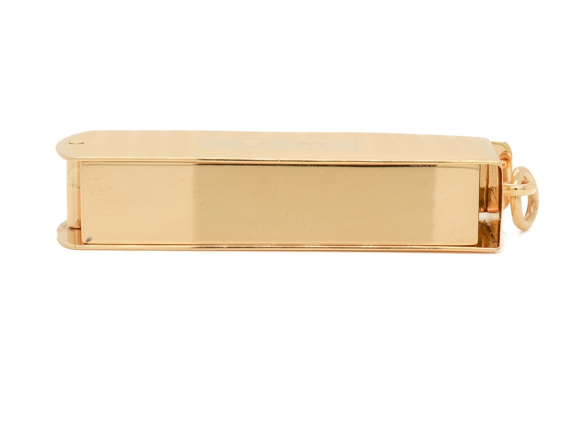 Mid-Century Modern Cartier 14k Gold Klappbares Loupe- oder Vergrößerungsglas, Mid-Century Modern 9