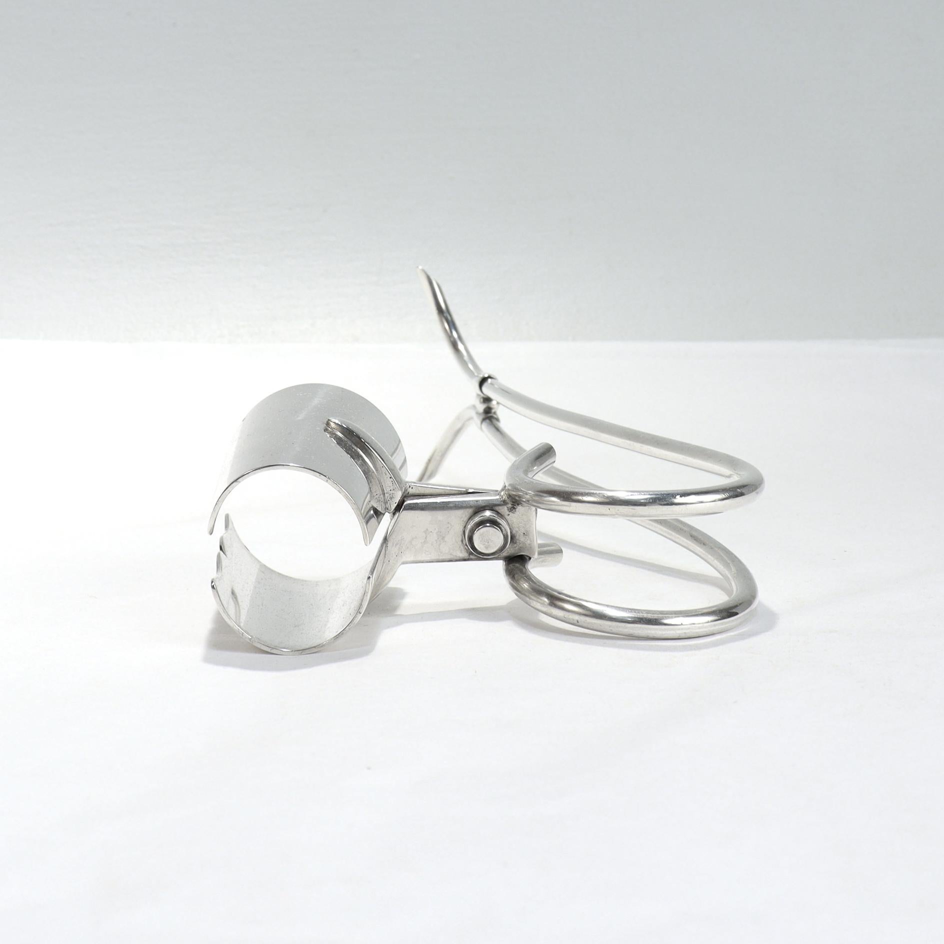 Mid-Century Modern Cartier Sterling Silver Wine Bottle Holder For Sale 5
