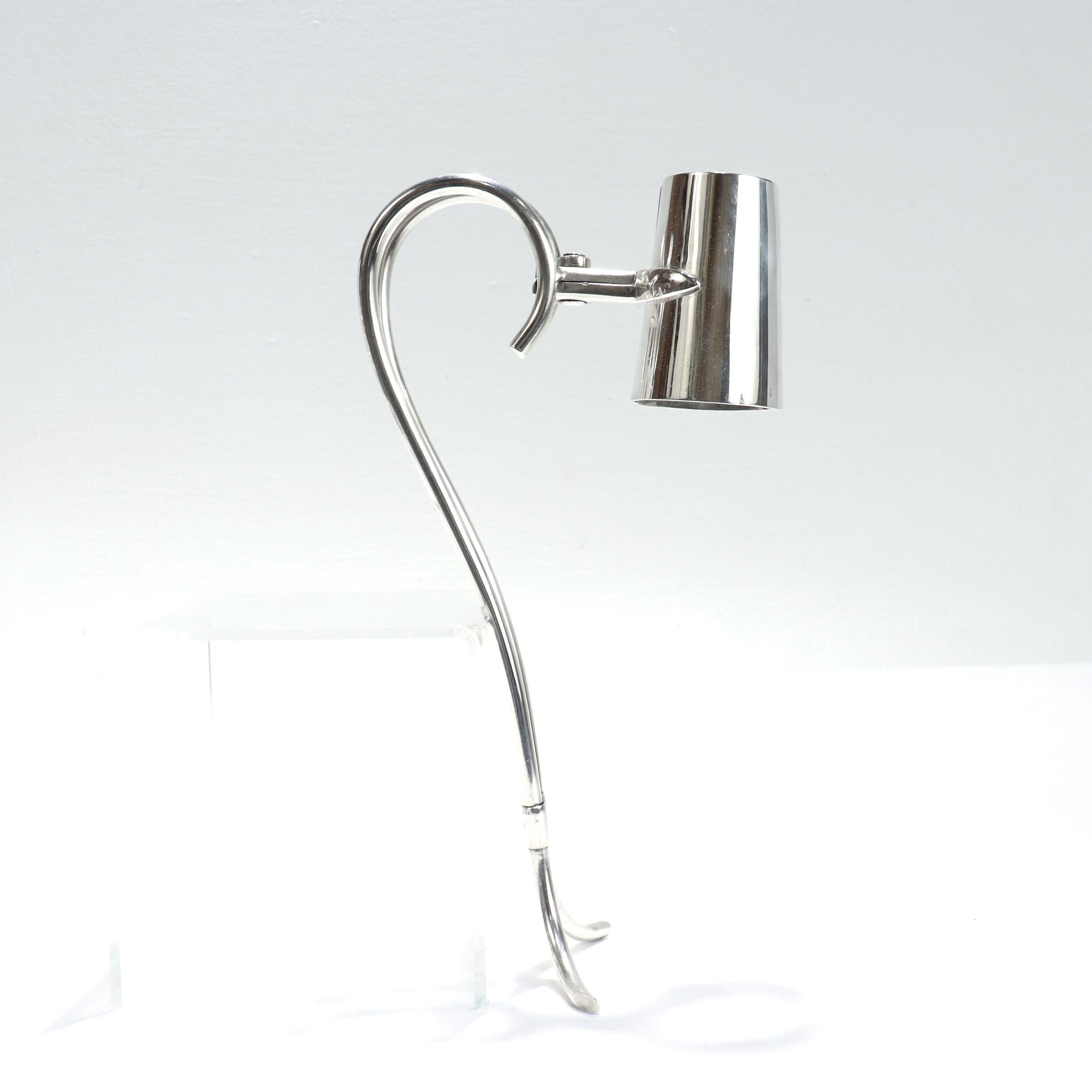 20th Century Mid-Century Modern Cartier Sterling Silver Wine Bottle Holder For Sale