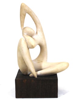 Mid-Century Modern Carved Alabaster Sculpture