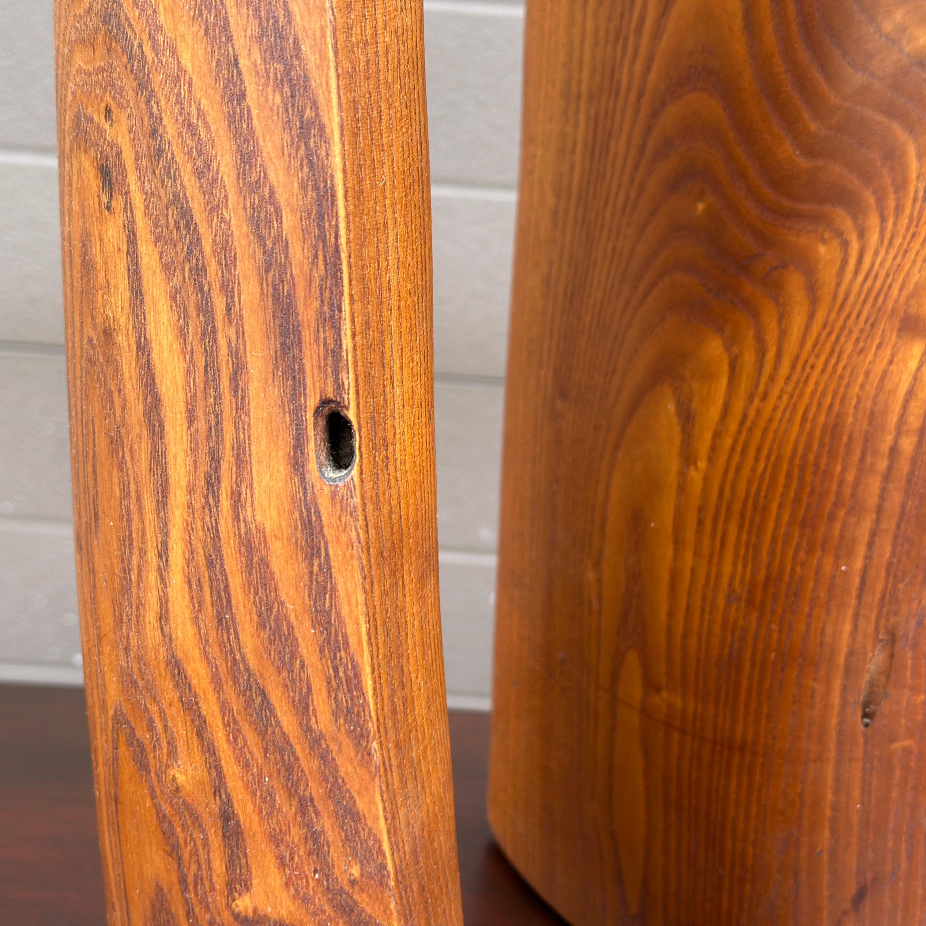 XX secolo Scultura astratta in legno di wood intagliata in legno di teak della modernità di metà secolo in vendita